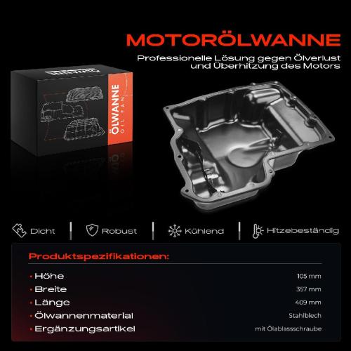 Frankberg 1x Ölwanne Motorölwanne für FORD CITROËN FIAT PEUGEOT 2000-2018 2.0L 2.2L Bild Frankberg 1x Ölwanne Motorölwanne für FORD CITROËN FIAT PEUGEOT 2000-2018 2.0L 2.2L