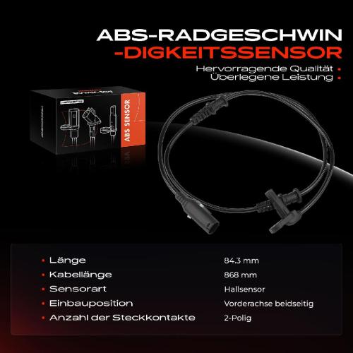Frankberg 1x ABS Sensor Vorderachse beidseitig für VW Crafter 30-35 Bus 2E Crafter 30-50 Kasten Bus 2F 2E Mercedes-Benz Bild Frankberg 1x ABS Sensor Vorderachse beidseitig für VW Crafter 30-35 Bus 2E Crafter 30-50 Kasten Bus 2F 2E Mercedes-Benz