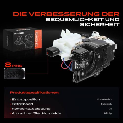 Frankberg 1x Türschloss Vorne Rechts für VW Bora Golf IV Variant Passat Seat Leon Toledo II Skoda Superb I Bild Frankberg 1x Türschloss Vorne Rechts für VW Bora Golf IV Variant Passat Seat Leon Toledo II Skoda Superb I