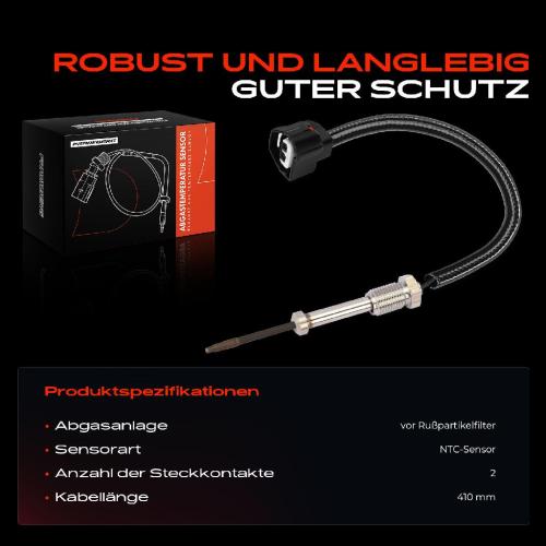 1x Abgastemperatursensor für Nissan NP300 Navara D40 Pathfinder III R51 3.0L Bild 1x Abgastemperatursensor für Nissan NP300 Navara D40 Pathfinder III R51 3.0L