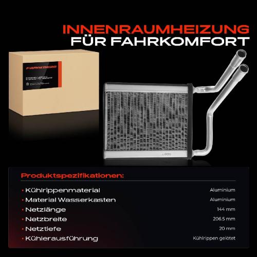 1x Wärmetauscher Innenraumheizung für KIA Rio II JB 1.4L 1.5L 1.6L Bild 1x Wärmetauscher Innenraumheizung für KIA Rio II JB 1.4L 1.5L 1.6L