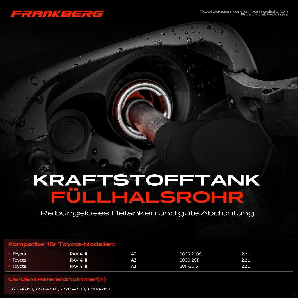 1x Kraftstoffeinfüllrohr Einfüllstutzen für Toyota RAV 4 III A3 2005-2013 2.2L