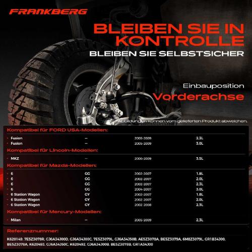 4x Querlenker Vorderachse für FORD USA Fusion Lincoln MKZ Mazda 6 Hatchback Station Wagon Stufenheck Bild 4x Querlenker Vorderachse für FORD USA Fusion Lincoln MKZ Mazda 6 Hatchback Station Wagon Stufenheck