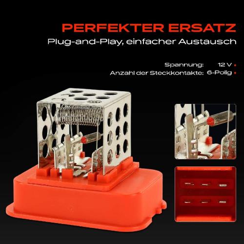1x Widerstand Vorwiderstand Gebläsemotor für Opel Astra G T98 Zafira A B A05 Bild 1x Widerstand Vorwiderstand Gebläsemotor für Opel Astra G T98 Zafira A B A05