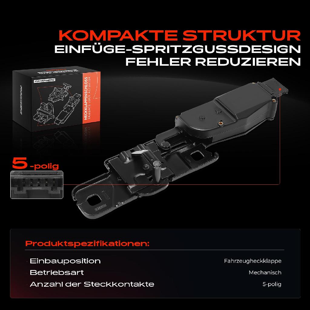 1x Heckklappenschloss für Audi A6 4FH 4F5 A4 Skoda