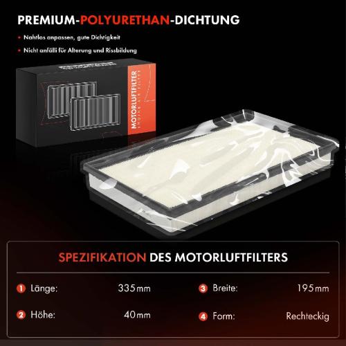 2x Luftfilter Filtereinsatz für Mercedes-Benz W206 A236 W214 X254 C167 ab 2021 Bild 2x Luftfilter Filtereinsatz für Mercedes-Benz W206 A236 W214 X254 C167 ab 2021