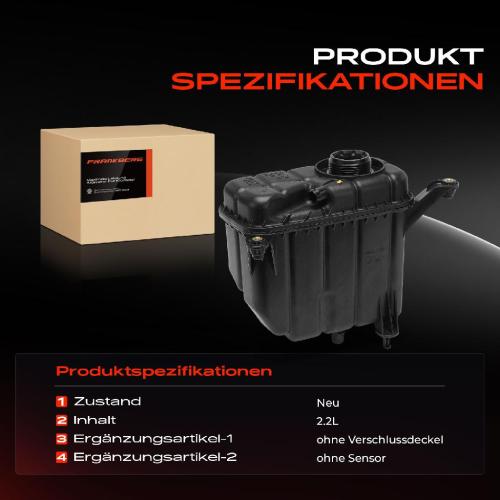 Frankberg 1x Ausgleichsbehälter Kühlmittelbehälter für BMW 3er F30 F80 2er F22 F87 4er F33 F32 F83 Bild Frankberg 1x Ausgleichsbehälter Kühlmittelbehälter für BMW 3er F30 F80 2er F22 F87 4er F33 F32 F83