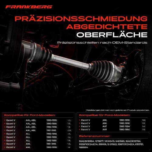 1x Antriebswelle Gelenksatz Vorderachse für Ford Escort AAL ABL ALL Fiesta Puma Mazda 121 Bild 1x Antriebswelle Gelenksatz Vorderachse für Ford Escort AAL ABL ALL Fiesta Puma Mazda 121
