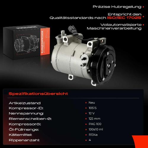 1x Klimakompressor für Subaru Forester SF Impreza GFC GF GC 1.8L 2.0L 2.2L Bild 1x Klimakompressor für Subaru Forester SF Impreza GFC GF GC 1.8L 2.0L 2.2L