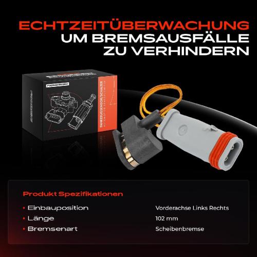 1x Warnkontakt Bremsbelagverschleiß Vorderachse für Mercedes-Benz W211 S211 E 500 4matic Bild 1x Warnkontakt Bremsbelagverschleiß Vorderachse für Mercedes-Benz W211 S211 E 500 4matic