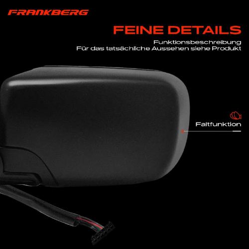 Frankberg 1x Außenspiegel Links für BMW 3er 3er Touring E46 1998-2005 Bild Frankberg 1x Außenspiegel Links für BMW 3er 3er Touring E46 1998-2005
