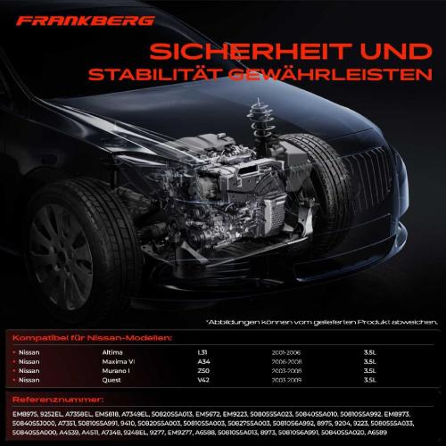 1x Getriebelagerlager Motorlager Vorne und Hinten für Nissan Altima Quest 3.5L Bild 1x Getriebelagerlager Motorlager Vorne und Hinten für Nissan Altima Quest 3.5L