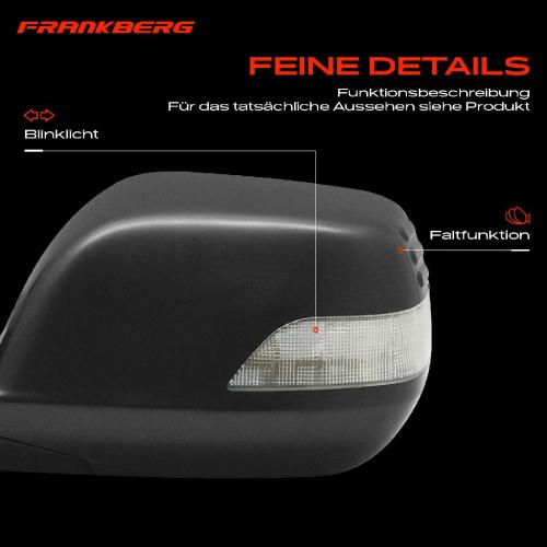 Frankberg 1x Außenspiegel Links für Honda CR-V III RE 2.0L 2.2L 2.4L 2007-2010 Bild Frankberg 1x Außenspiegel Links für Honda CR-V III RE 2.0L 2.2L 2.4L 2007-2010