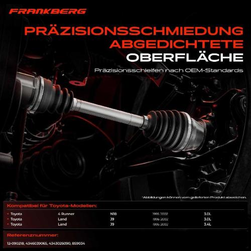 1x Antriebswelle Gelenksatz Vorderachse für Toyota 4 Runner N18 Land Cruiser 90 J9 Bild 1x Antriebswelle Gelenksatz Vorderachse für Toyota 4 Runner N18 Land Cruiser 90 J9