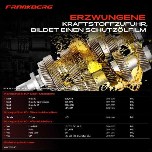 Frankberg 1x Ölpumpe für VW Polo 6R UP! Skoda Fabia III Seat Mii Ibiza IV Bild Frankberg 1x Ölpumpe für VW Polo 6R UP! Skoda Fabia III Seat Mii Ibiza IV