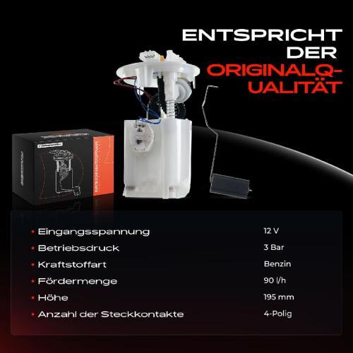 1x Kraftstoffpumpe für Renault Clio III BR0/1 CR0/1 Clio III Grandtour KR0/1 1.2L 1.4L 1.6L 2.0L 2005-2014 Bild 1x Kraftstoffpumpe für Renault Clio III BR0/1 CR0/1 Clio III Grandtour KR0/1 1.2L 1.4L 1.6L 2.0L 2005-2014