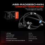 1x ABS Sensor Hinterachse links für Suzuki Ignis I FH 1.3L 2000-2003