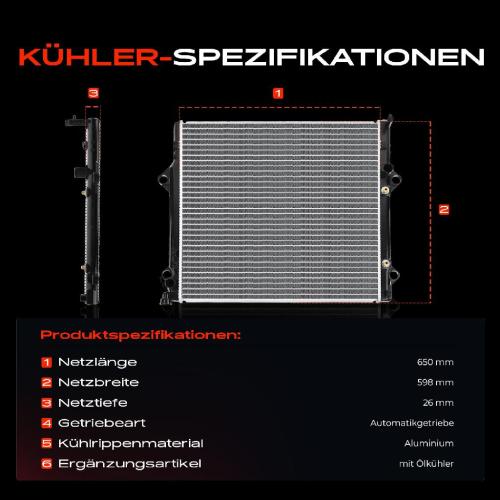 Frankberg 1x Kühler Wasserkühler Motorkühler für Toyota FJ Cruiser GSJ1 Land Cruiser Prado Bild Frankberg 1x Kühler Wasserkühler Motorkühler für Toyota FJ Cruiser GSJ1 Land Cruiser Prado