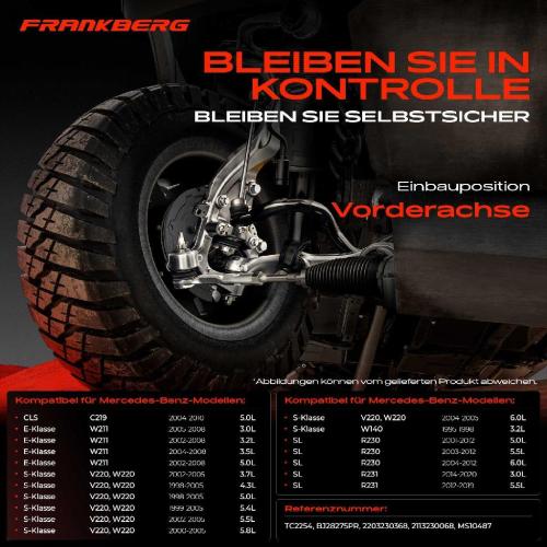 2x Traggelenk Vorderachse für Mercedes-Benz CLS C219 E-Klasse W211 E-Klasse T-Model S211 S-Klasse V220 Bild 2x Traggelenk Vorderachse für Mercedes-Benz CLS C219 E-Klasse W211 E-Klasse T-Model S211 S-Klasse V220