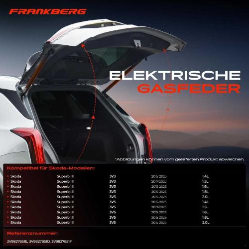 1x Gasfeder Elektrisch Heckklappe Hinten Links für Skoda Superb 3 Kombi 3V3 3V5 Bild 1x Gasfeder Elektrisch Heckklappe Hinten Links für Skoda Superb 3 Kombi 3V3 3V5