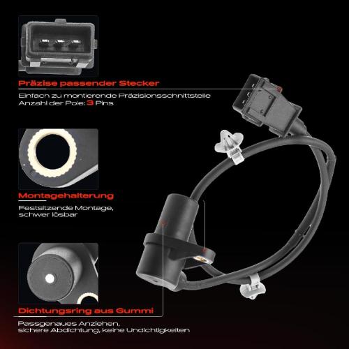Frankberg 1x Kurbelwellensensor Impulsgeber für Hyundai H-1 A1 KIA K2500 SD 2.5L 1993-2001 Bild Frankberg 1x Kurbelwellensensor Impulsgeber für Hyundai H-1 A1 KIA K2500 SD 2.5L 1993-2001