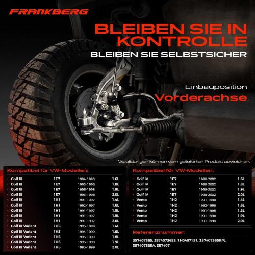 1x Querlenker Satz Vorderachse für VW Golf III Cabriolet Van Variant IV Vento 1991-2002 Bild 1x Querlenker Satz Vorderachse für VW Golf III Cabriolet Van Variant IV Vento 1991-2002