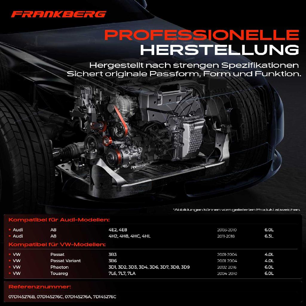 1x Umlenkrolle Führungsrolle für VW Passat 3B Phaeton Touareg Audi A8 4E