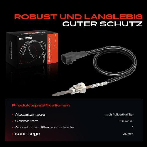 1x Abgastemperatursensor für Ford Transit V363 Pritsche/Fahrgestell Kasten Bus Bild 1x Abgastemperatursensor für Ford Transit V363 Pritsche/Fahrgestell Kasten Bus