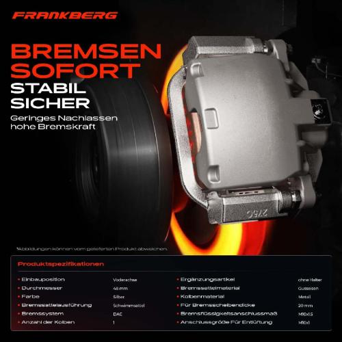 2x Bremssattel Vorderachse für Daewoo Lanos KLAT Lanos Stufenheck 1.4L Bj ab 2002 Bild 2x Bremssattel Vorderachse für Daewoo Lanos KLAT Lanos Stufenheck 1.4L Bj ab 2002