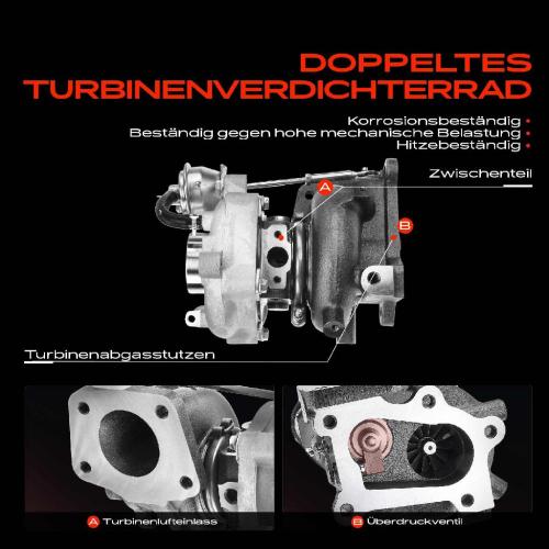 Frankberg 1x Abgasturbolader für Mazda 3 BK BL 6 Stufenheck GG CX-7 ER 2.3L 2005-2014 Bild Frankberg 1x Abgasturbolader für Mazda 3 BK BL 6 Stufenheck GG CX-7 ER 2.3L 2005-2014