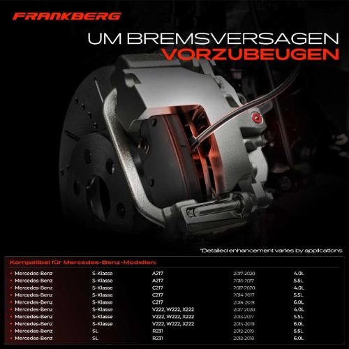 2x Warnkontakt Bremsbelagverschleiß Vorne für Mercedes-Benz S-Klasse V222 C217 SL Bild 2x Warnkontakt Bremsbelagverschleiß Vorne für Mercedes-Benz S-Klasse V222 C217 SL