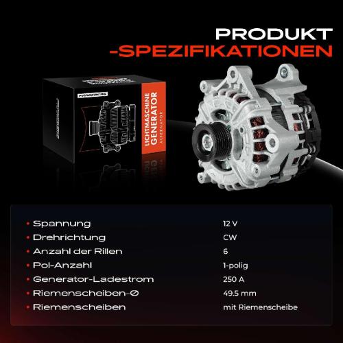 1x Lichtmaschine Generator für BMW 5er F90 G30 G31 520d 525d 7er X3 X4 2.0L Bild 1x Lichtmaschine Generator für BMW 5er F90 G30 G31 520d 525d 7er X3 X4 2.0L