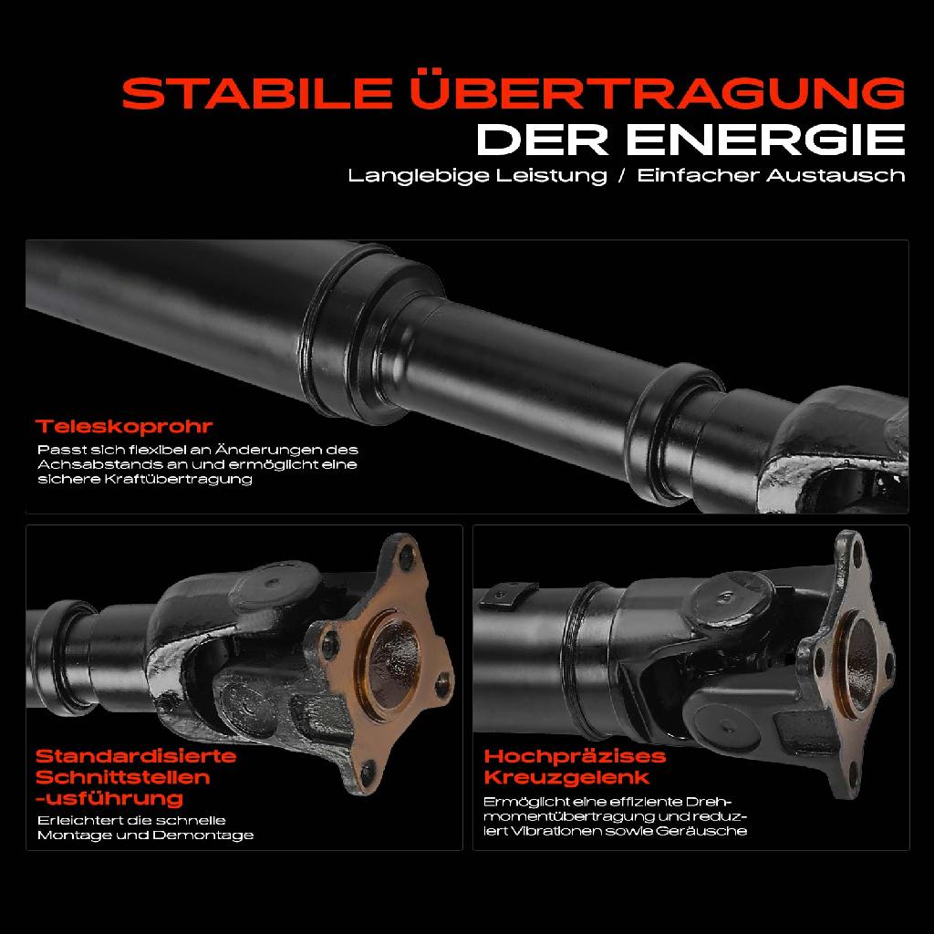 1x Kardanwelle Gelenkwelle Hinterachse für Toyota Land Cruiser 100 J1 4.2L 1998-2007
