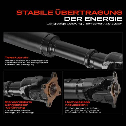 Frankberg 1x Kardanwelle Gelenkwelle Hinterachse für Toyota Land Cruiser 100 J1 4.2L 1998-2007 Bild Frankberg 1x Kardanwelle Gelenkwelle Hinterachse für Toyota Land Cruiser 100 J1 4.2L 1998-2007