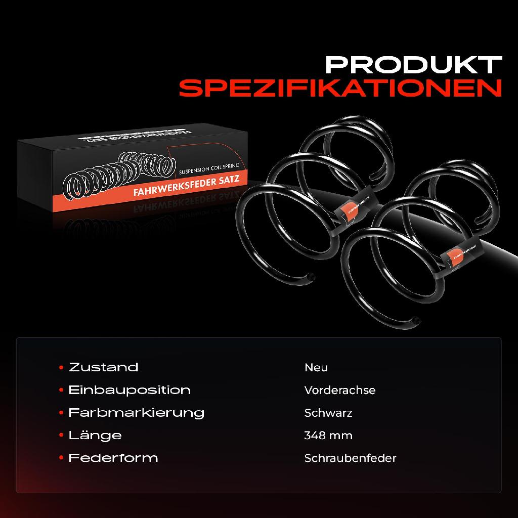 2x Fahrwerksfeder Vorderachse für Nissan Murano I Z50 3.5L 2003-2007