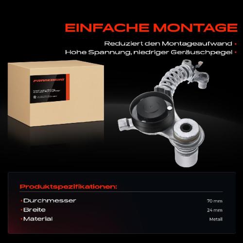 1x Spannrolle Riemenspanner für Audi A4 8E B6 B7 A6 4B C5 A8 4E 3.0L Bild 1x Spannrolle Riemenspanner für Audi A4 8E B6 B7 A6 4B C5 A8 4E 3.0L