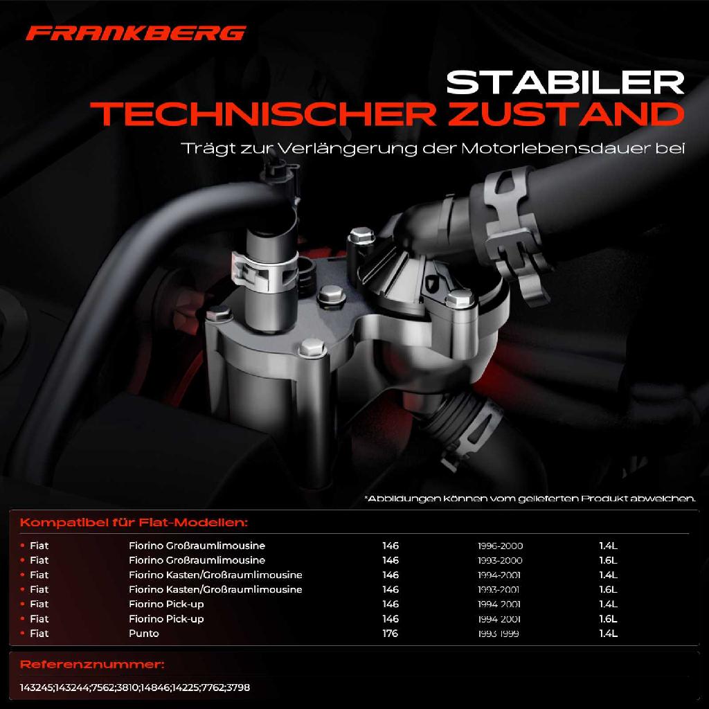 1x Thermostat Kühlmittel für Fiat Fiorino Kasten/MPV 146 Punto 176