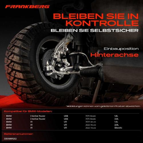 2x Koppelstange Hinterachse für BMW 2 Active Tourer U06 X1 U11 2.0L 1.5L Bj ab 2021 Bild 2x Koppelstange Hinterachse für BMW 2 Active Tourer U06 X1 U11 2.0L 1.5L Bj ab 2021