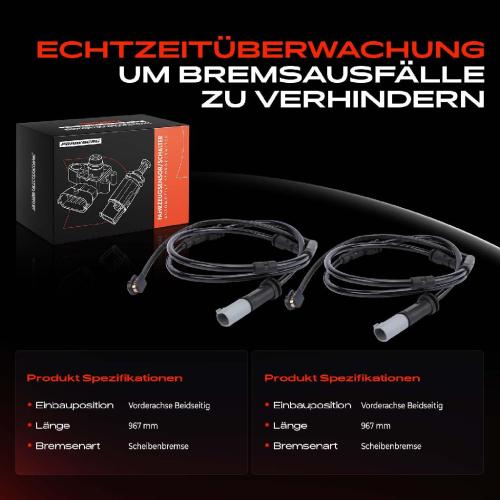 2x Warnkontakt Bremsbelagverschleiß Vorne für BMW I8 I12 I8 Roadster I15 Bild 2x Warnkontakt Bremsbelagverschleiß Vorne für BMW I8 I12 I8 Roadster I15