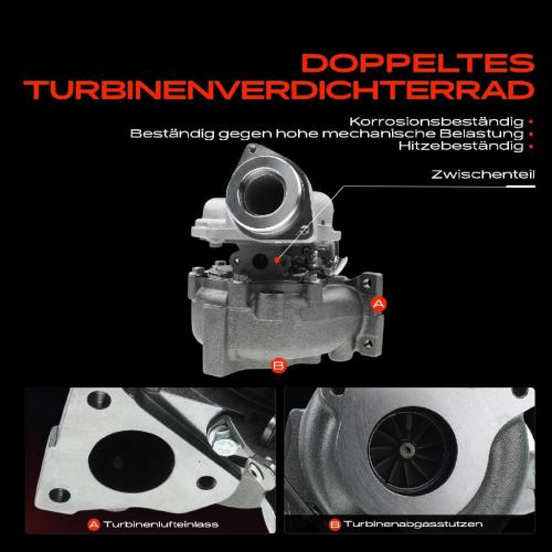 Frankberg 1x Abgasturbolader für Audi A4 8K2 A4 Allroad 8KH A4 Avant 8K5 A5 Cabriolet 8F7 A5 Sportback 8TA Seat Bild Frankberg 1x Abgasturbolader für Audi A4 8K2 A4 Allroad 8KH A4 Avant 8K5 A5 Cabriolet 8F7 A5 Sportback 8TA Seat