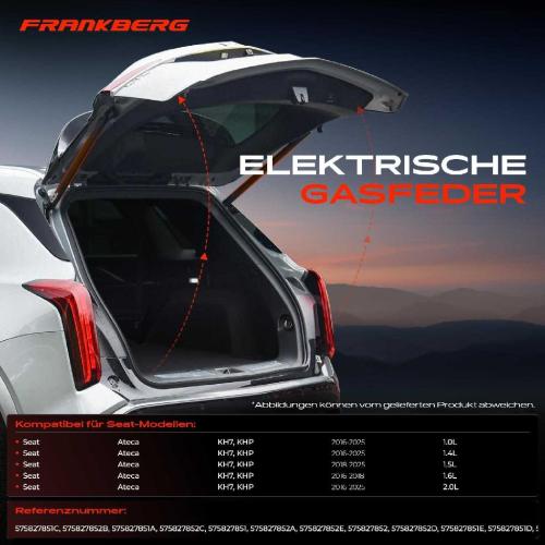 1x Gasfeder Elektrisch Heckklappe Hinten Rechts für Seat Ateca KH7 KHP 1.0L-2.0L Bj ab 2016 Bild 1x Gasfeder Elektrisch Heckklappe Hinten Rechts für Seat Ateca KH7 KHP 1.0L-2.0L Bj ab 2016