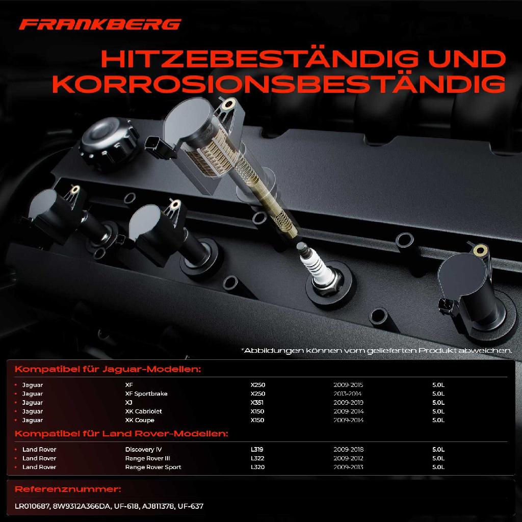 8x Zündmodul Zündspule für Jaguar XF Sportbrake XJ XK Cabriolet Coupe Land Rover Discovery IV Range III Sport