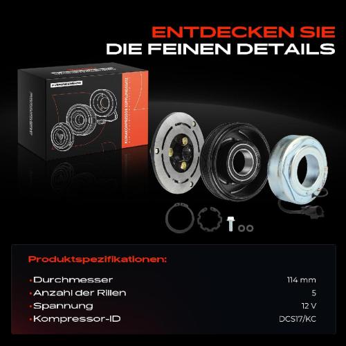 1x Magnetkupplung Klimakompressor für Volvo S60 S80 V60 V70 XC60 XC70 Ford Mondeo 4 Bild 1x Magnetkupplung Klimakompressor für Volvo S60 S80 V60 V70 XC60 XC70 Ford Mondeo 4
