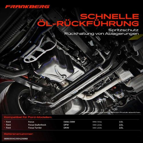 Frankberg 1x Ölwanne Motorölwanne für Ford Focus DAW DBW DFW DNW 2.0L 2000-2004 Bild Frankberg 1x Ölwanne Motorölwanne für Ford Focus DAW DBW DFW DNW 2.0L 2000-2004
