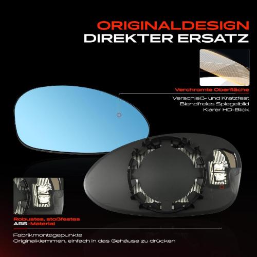 1x Spiegelglas Außenspiegel rechts für BMW 3er Cabriolet Compact Coupe Touring E90 E91 E93 Bild 1x Spiegelglas Außenspiegel rechts für BMW 3er Cabriolet Compact Coupe Touring E90 E91 E93
