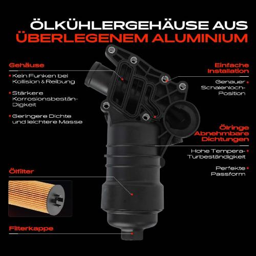 1x Ölfiltergehäuse für Audi A6 Allroad Avant A7 Sportback 3.0L Bild 1x Ölfiltergehäuse für Audi A6 Allroad Avant A7 Sportback 3.0L