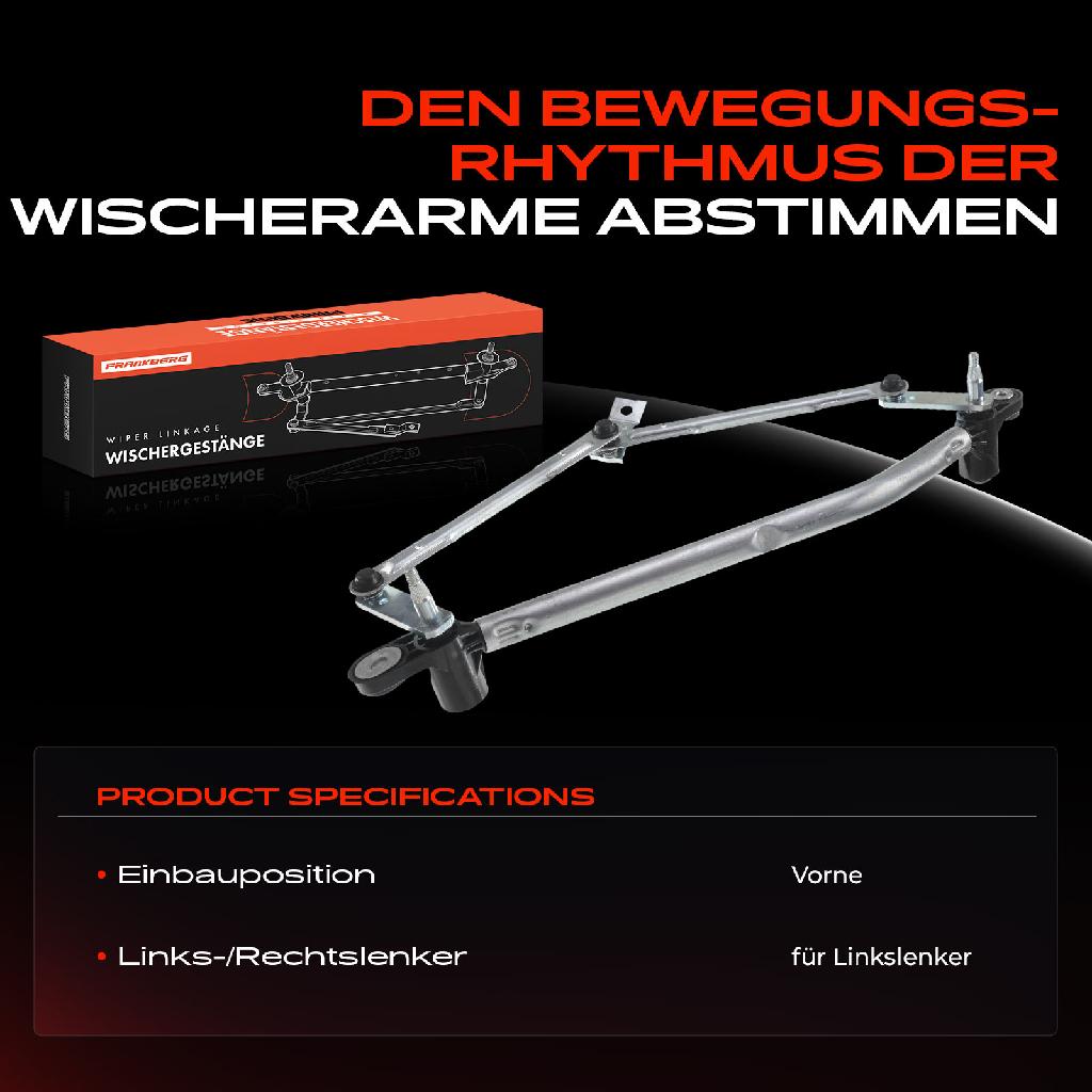 1x Wischergestänge Vorne für Alfa Romeo 159 Brera Spider 939