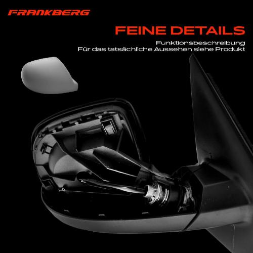 Frankberg 1x Außenspiegel Rechts für VW Multivan V Transporter V Bus 7E 7H 2.0L 2006-2015 Bild Frankberg 1x Außenspiegel Rechts für VW Multivan V Transporter V Bus 7E 7H 2.0L 2006-2015