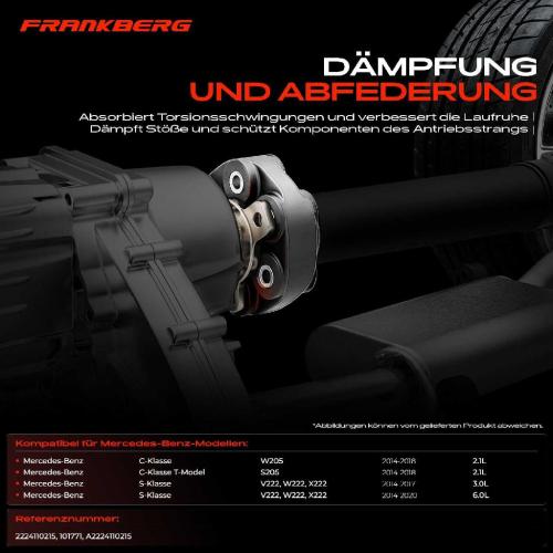 1x Gelenkscheibe Hardyscheibe Kardanwelle für Mercedes-Benz W205 S205 C 300 V222 W222 X222 S650 Bild 1x Gelenkscheibe Hardyscheibe Kardanwelle für Mercedes-Benz W205 S205 C 300 V222 W222 X222 S650