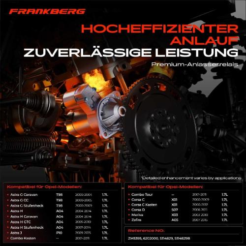 1x Magnetschalter Starter für Opel Astra G H J Corsa C D Meriva Combo Zafira 1.7L Bild 1x Magnetschalter Starter für Opel Astra G H J Corsa C D Meriva Combo Zafira 1.7L